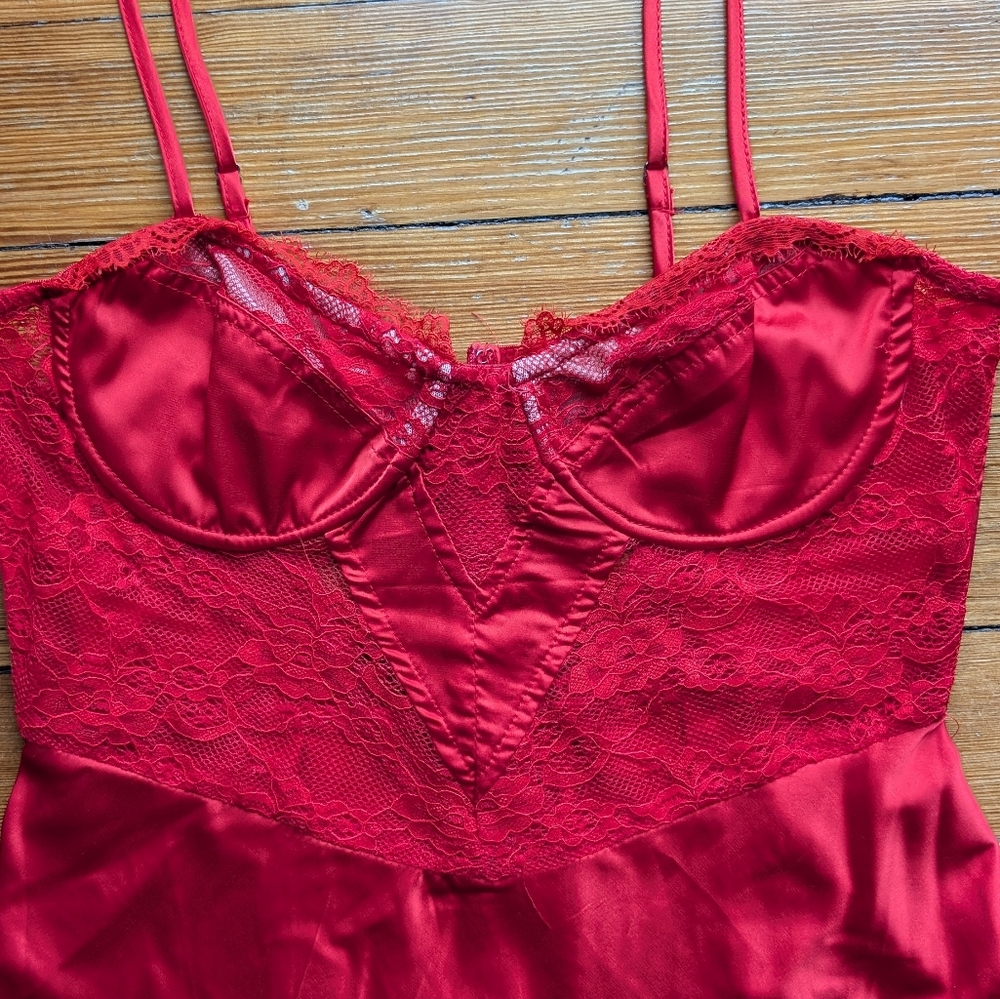 Red Lingerie Dress - Picture 8 of 12